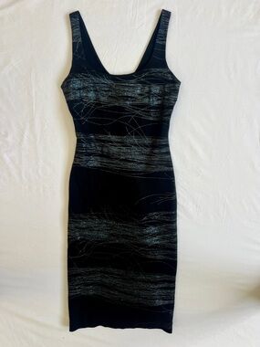 Versus Versace Vintage Body-con Dress Black statement dress Italy38 US4